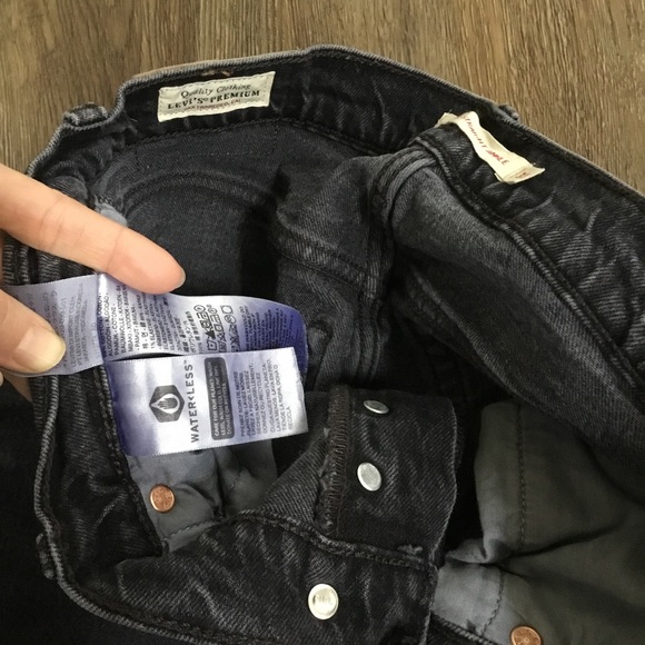 Levi's Ribcage Straight Ankle Jeans Feeling Cagey Black - Picture 6 of 10